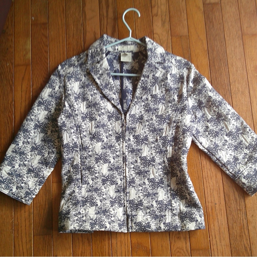 Blue Rose Quilted Jacket